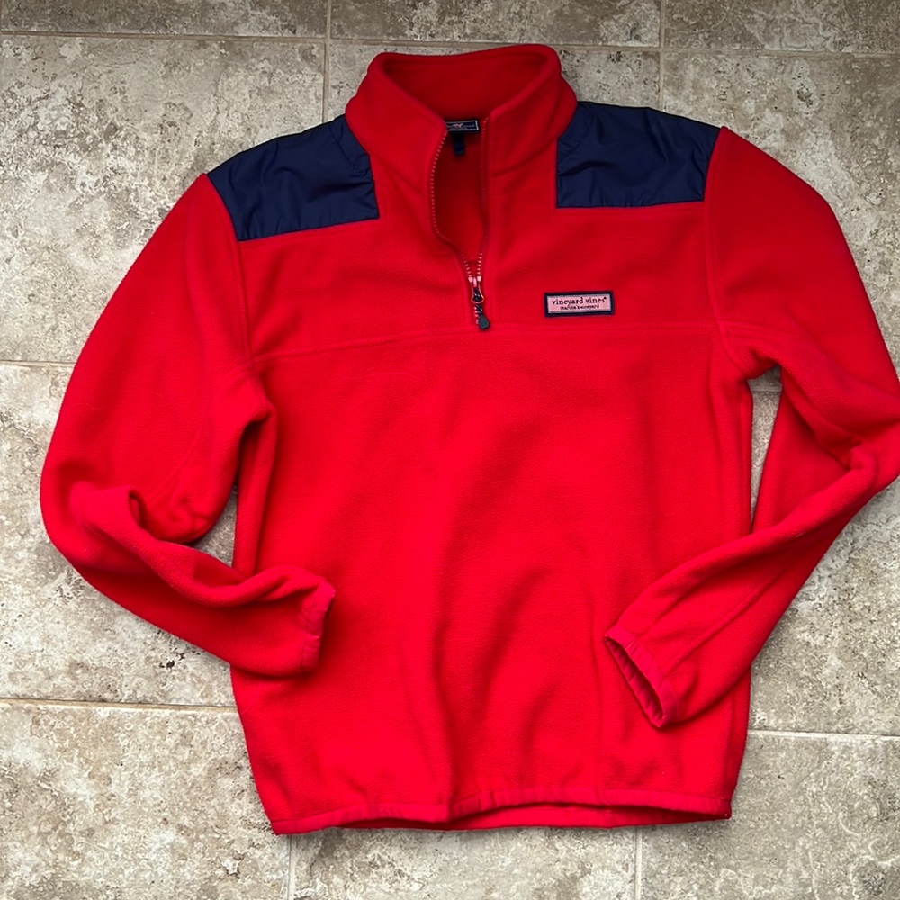 Vineyard vines mens fleece half zip XS